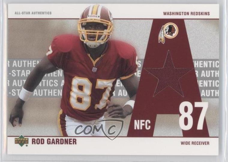 2002 UD Authentics All-Star Authentics Rod Gardner #AA-RG 0v6