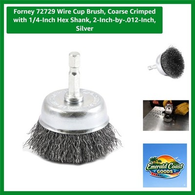 2-Inch Wire Cup Brush with Crimped Bristles for Paint & Rust Removal Tasks