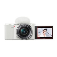 Sony Alpha ZV-E10 - APS-C Interchangeable Lens Mirrorless Vlog Camera Kit -White
