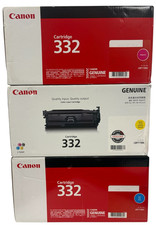 LOT OF 3-CANON 332 /CYAN /YELLOW /MAGENTA TONER CARTRIDGE LBP7780C NEW