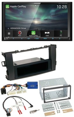 Kenwood Bluetooth USB 2DIN Lenkrad TMC DAB Navigation für Toyota Auris 2011-2012