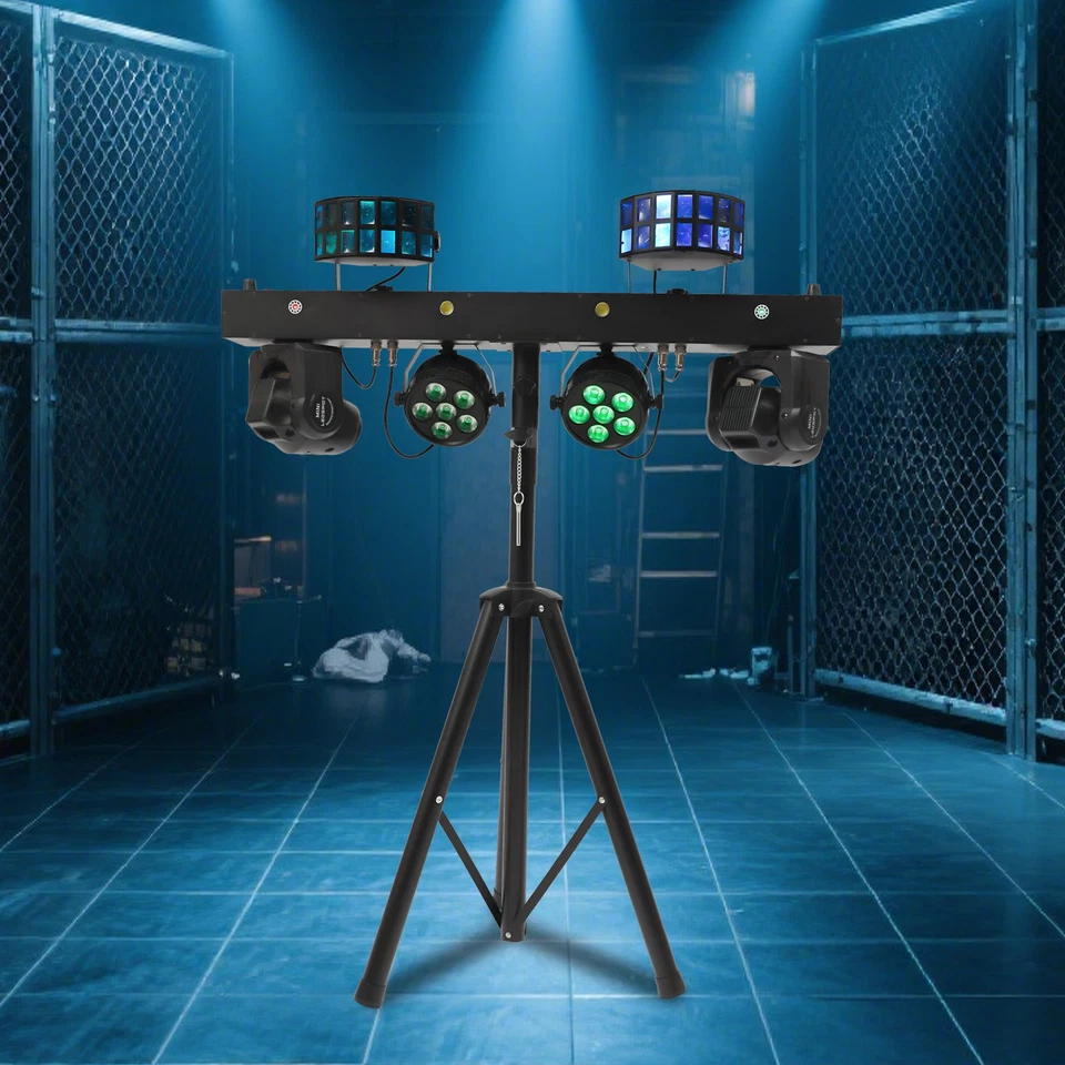 DJ Party Light Bar Light w/Remote Control & Tripod Stand Effect Lamp DMX512 LED - Image 2 of 4