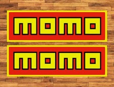 Momo Racing Water Proof Uv Safe Glossy Vinyl Decals Stickers X2 Momo Racing Water Proof Uv Safe Glossy Vinyl Decals Stickers X2