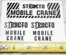 Structo Mobile Crane Construction Truck Replacement Stickers ST-131
