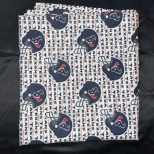 Houston Texans Cotton Fabric 56"x102" Hemmed On All Sides