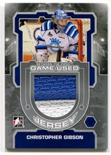 2012-13 Between the Pipes CHRISTOPHER GIBSON Silver Jersey Patch RC Rare SP /140