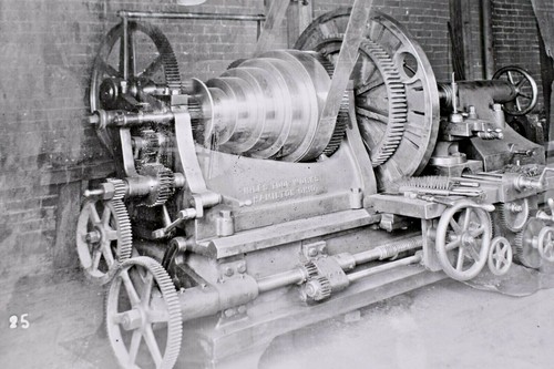 1895 Niles Tool Works grande tornio foto d'epoca stampa Kodak dimensioni 8 x 5 - Foto 9 di 10