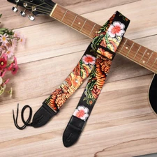 Phoenix Flower Guitar Strap Acoustic Electric Free Tracking New Bright Colorful 
