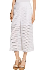 Zimmerman Ryker Broderie Anglaise White Cotton Culottes Size 0