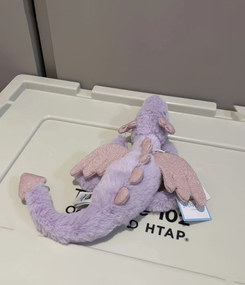 Jellycat 12cm Cute Flying Dragon Plush Keychain Pendant Genuine with label - Image 4 of 4