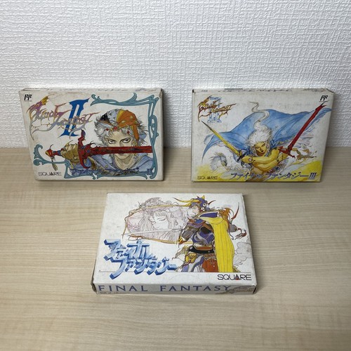Final Fantasy I II III 1 2 3 set of 3 Nintendo Famicom with Box and manual RARE - Picture 19 of 19