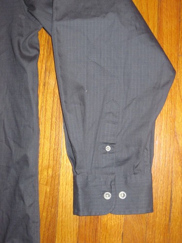 Mossy Oak Gray Long Sleeve Rip Stop Cotton Oxford Dress Casual Shirt 3XL New - Picture 4 of 10