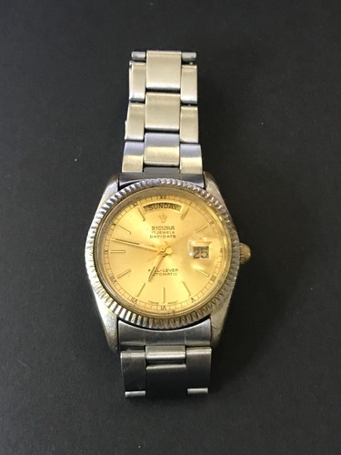Reloj Sicura 37mm 17 Joyas Palanca Completa Presidente Automático Suizo Hombre (Lote1885) - Imagen 9 de 11