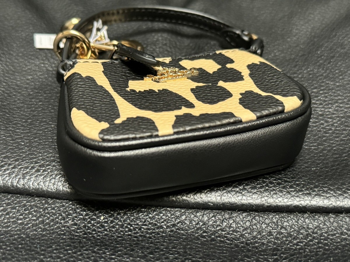 NWT Coach CX073 Mini Nolita Leather Bag Charm Key Chain With