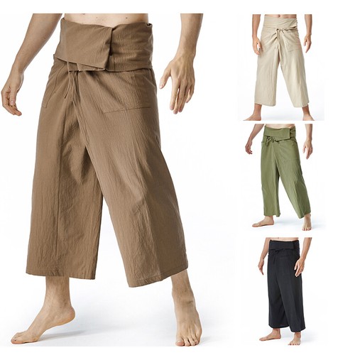 Hose Herren Damen Locker Yoga Harem Freizeithose Oberbekleidung Komfort Freie Größe - Bild 2 von 28