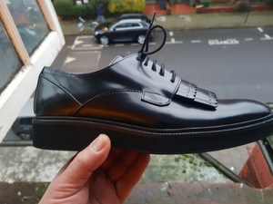 Massimo DUTTI Ladies Negro Cuero Con Cordones Oxford Zapatos Talla EU 39 UK  6 | eBay