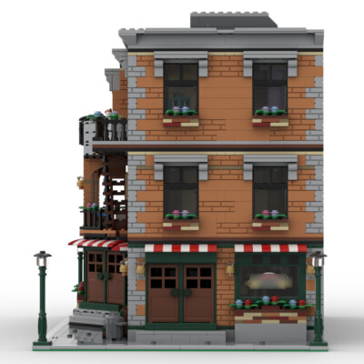 ZITIANYOUBUILD MOC-80163 Apartment avec Interior Modular Building 4651