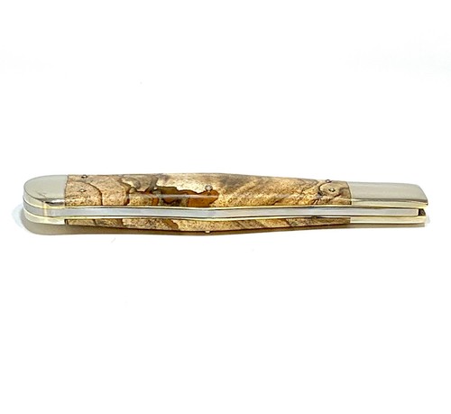 2000 CASEXX Large Coke Bottle Knife Exotic Custom Picture Jasper Stone Handles - Picture 10 of 12