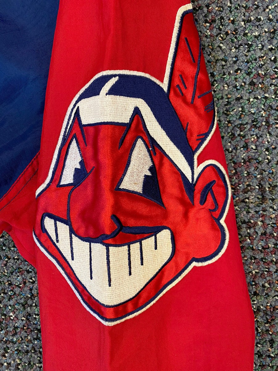 Starter Cleveland Indians Jacket Old Logo Wahoo Large