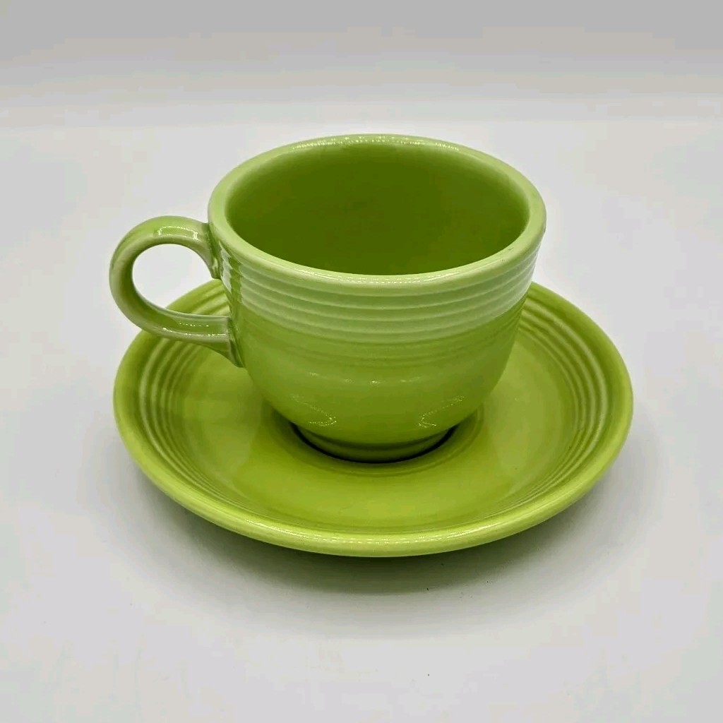 Cup And Sauce Colorful Homer Laughlin Vintage Fiestaware