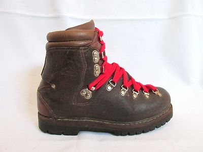 B041 ドイツ製 LOWA ビンテージ トレッキングブーツ 茶 ブラウン メンズ 11 29cm Lowa VTG Brown Hiking Mountaineering Boot Germany Label
