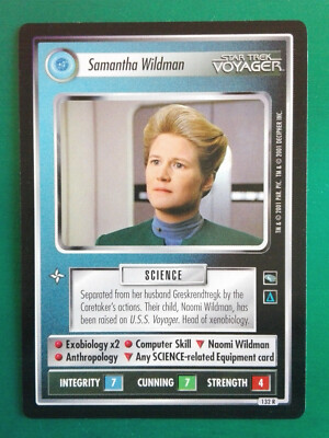 Star Trek CCG (Voyager) Federation Personnel - Samantha Wildman (rare)