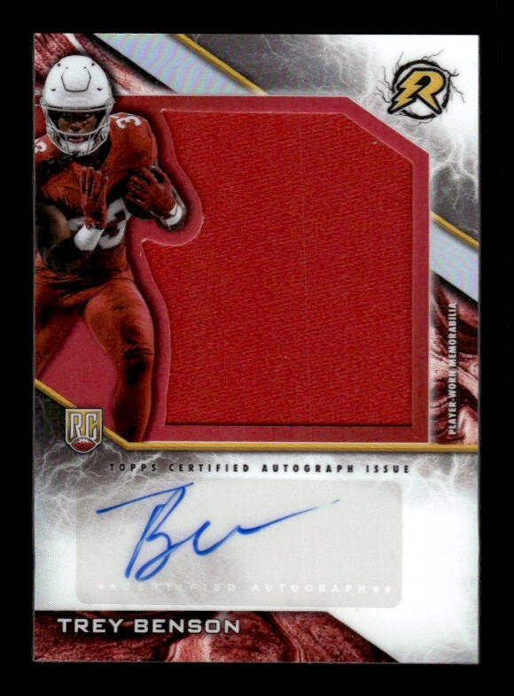 TREY BENSON 2025 TOPPS RESURGENCE #RPA-TB ROOKIE PATCH AUTO