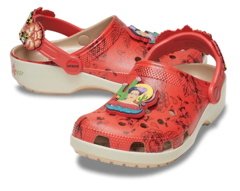 Frida Kahlo Crocs Free*Crocs Key Change & JiBBitZ Charms. Con tu pedido W11/M9 Foto 2 de 4