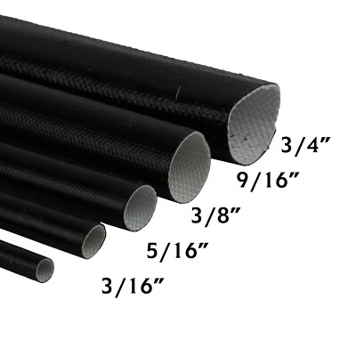 Fiberglass Silicone Heat Shield Wire Sleeving Electric Wire Wrap Insulation Lot