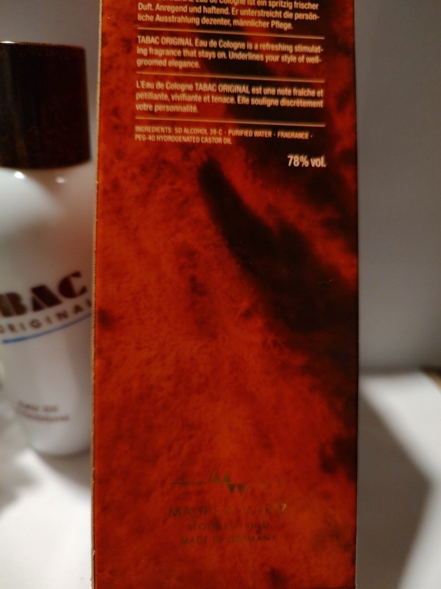 TABAC Original EAU de COLOGNE*90's* 10.1 FL OZ/ 300 ML SPLASH-ON