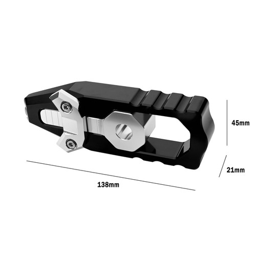 2014-2021 FOR HONDA GROM ALUMINUM SWINGARM AXLE TENSIONERS - CHAIN ADJUSTERS SET - Picture 6 of 11