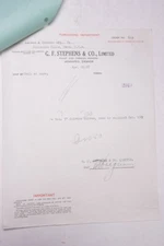 1928 Lamson Goodnow G F Stephens Co Winnipeg Canada Order Ephemera P238A