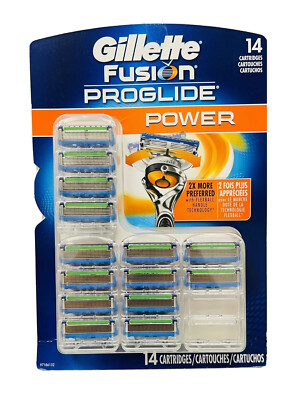 gillette fusion proglide power 14 total cartridges
