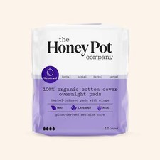 The Honey Pot Company Menstrual Pads Mint Lavender Aloe Super Infused 16 ct