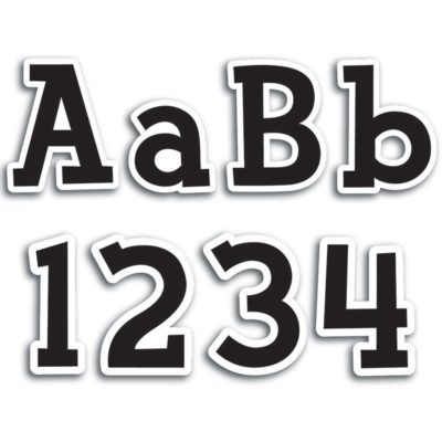 Fancy Black 4'' Designer Letters, 210 Pieces Creative Teaching Press CTP1894