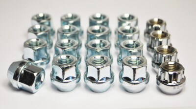 16 x 1/2'' UNF, 19mm Hex Open Alloy Wheel Nuts (Zinc)