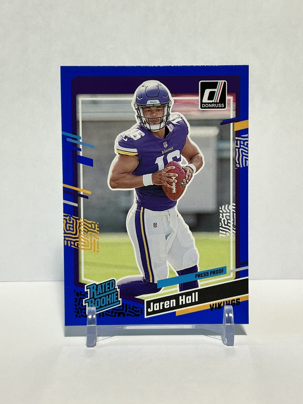 2023 Donruss Jaren Hall Rated Rookie Blue Press Proof #367