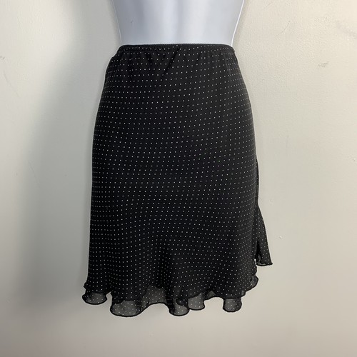 Pantalogy Womens Top & Skirt Set Sz PL Black White Polka Dot Short Sleeve - Picture 13 of 16