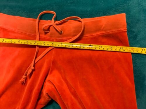Juicy Couture Velour gerades Bein niedrige Leibhöhe Hose 30 x 31 Reißverschluss Hoodie PXS - Bild 11 von 14