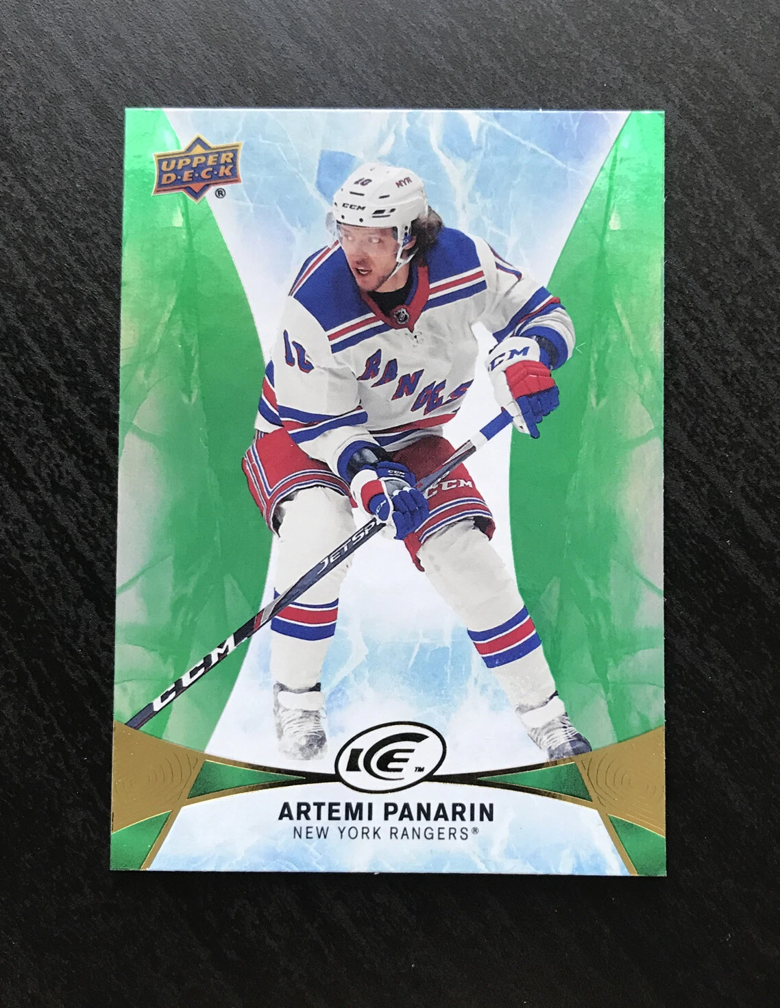 2021-22 Upper Deck UD Ice 2020-21 Base Green #19 Artemi Panarin New York Rangers