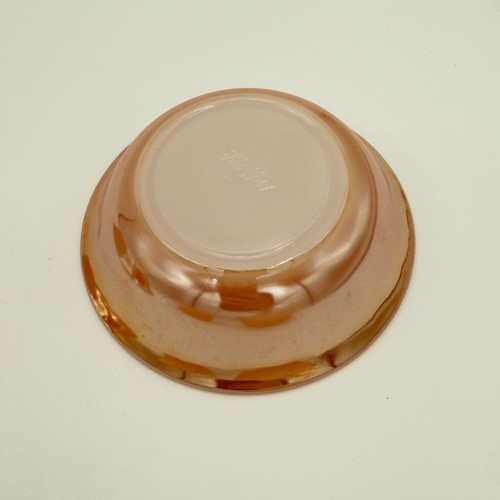 Set of 4 Vintage Fire-King Oven Ware Peach Luster Dessert Bowl Laurel Leaf Wheat - Picture 9 of 14