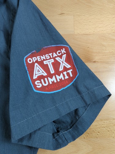 Volcom Everett Shirt Men's XL Gray Stacker Pocket Openstack ATX Summit Austin - Picture 3 of 6