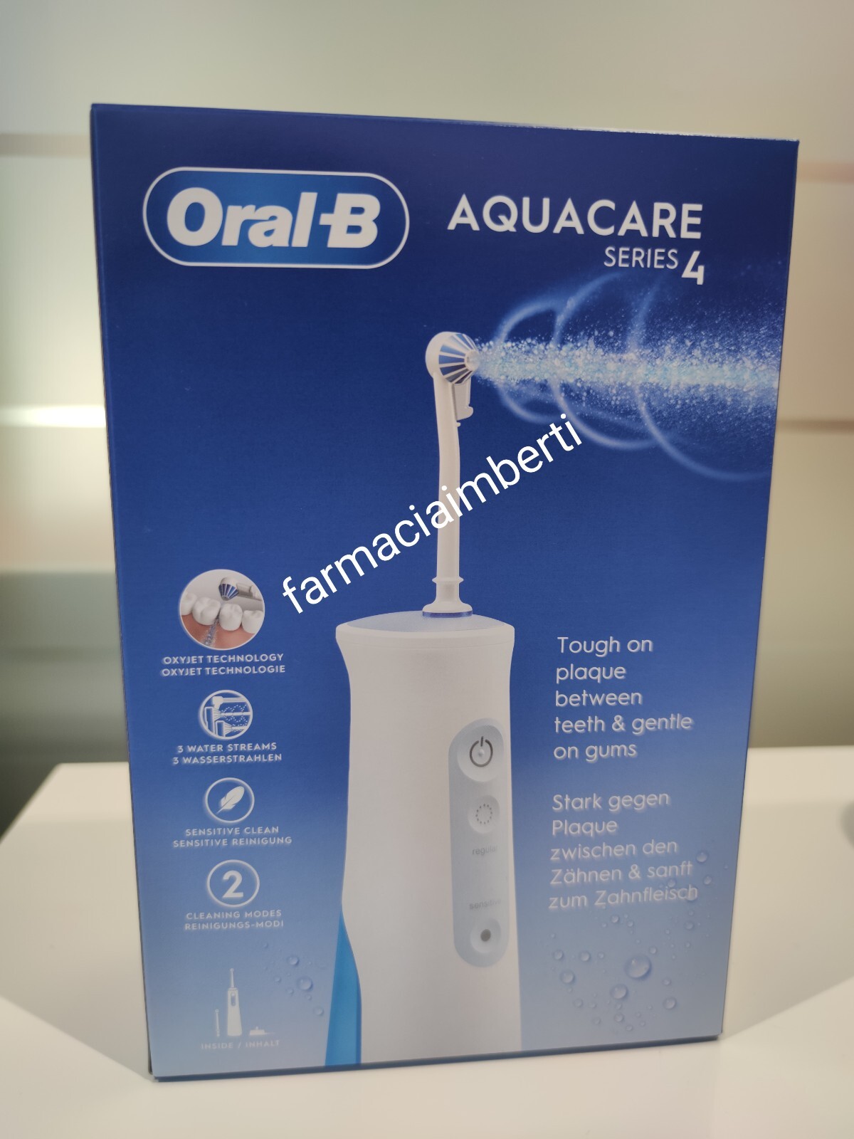 ORAL B AQUACARE 4 IDROPULSORE PORTATILE RICARICABILE NOVITA' PROMO LANCIO