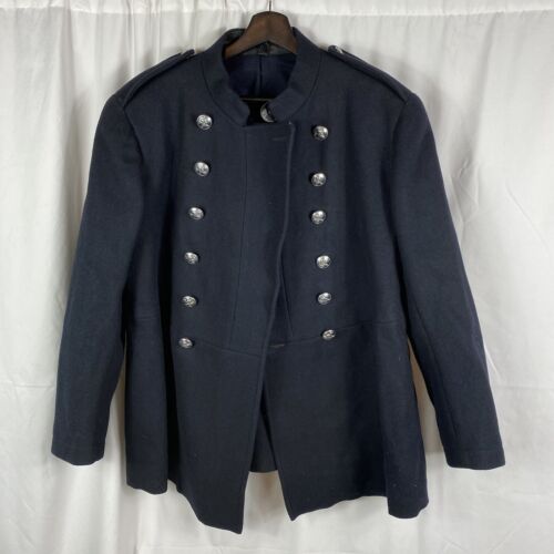 Victorian British Fireman Double Breasted Wool Tunic  - Picture 1 of 4