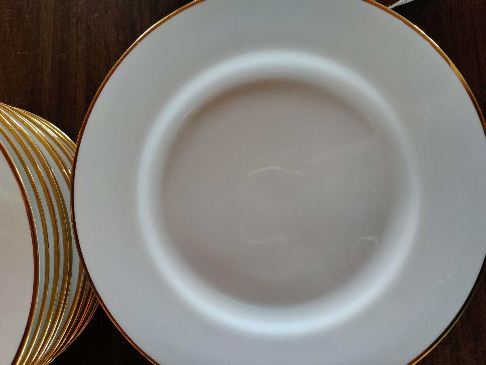 Pier 1 Monno Bangladesh Dinner plate with Hand Painted Gold Trim eBay