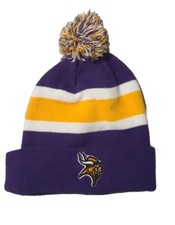 Minnesota Vikings Team Apprarel Hat Cap Purple Gold Knit Stocking Winter Beanie