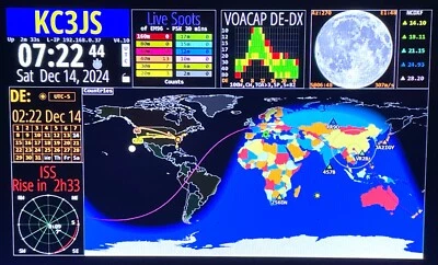 HamClock-Ham Radio World Clock on Pi-3B+ (Now on new OHB Server!) - Image 1 of 4