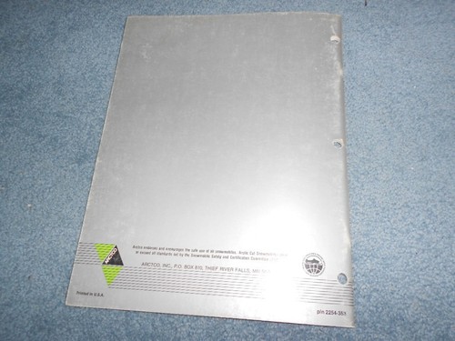1987 ARCTIC CAT JAG PANTHER SUPER SNOWMOBILE PARTS BOOK ILLUSTRATED FACTORY OEM - Foto 6 di 6