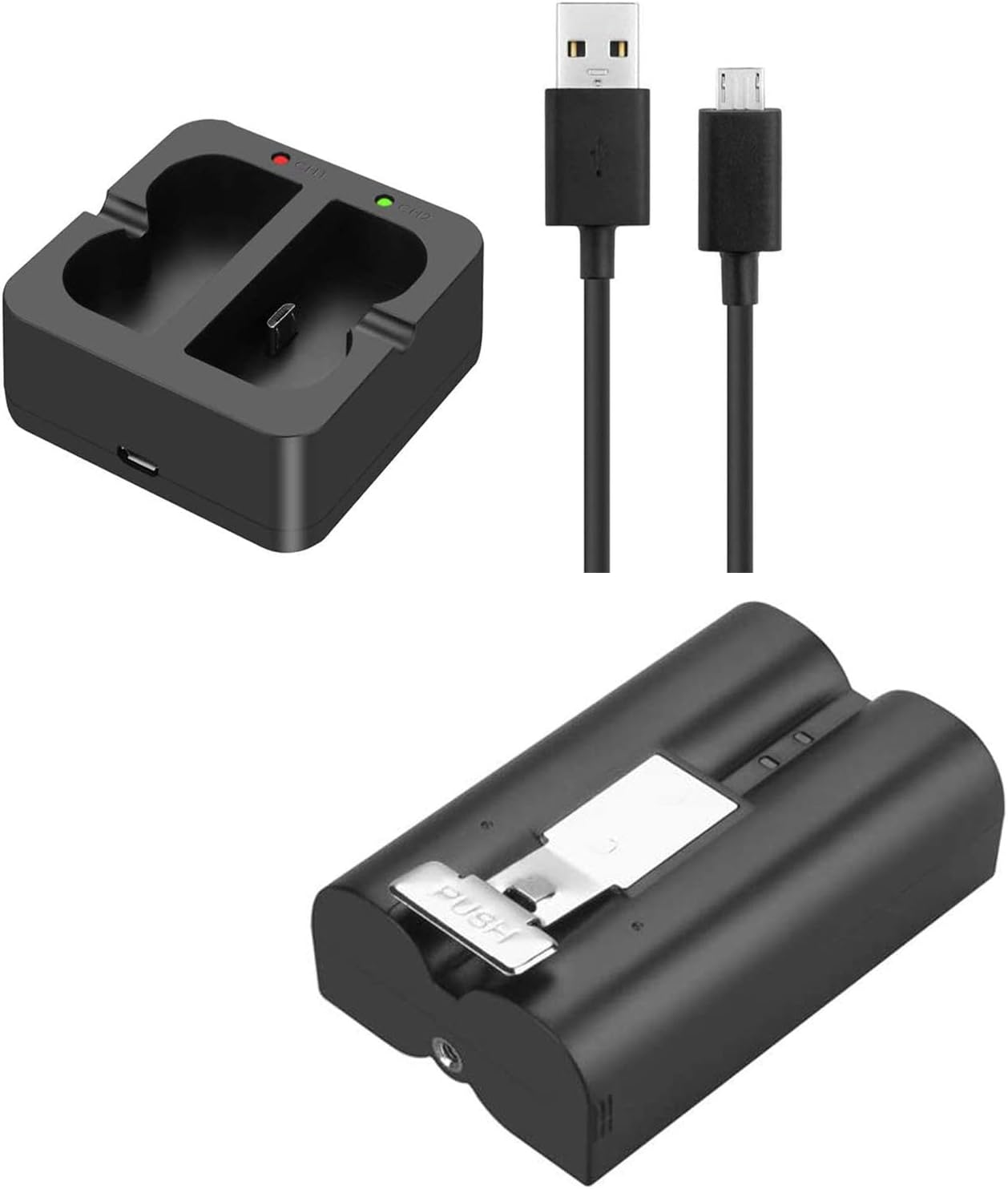 3.65V Li-Ion Rechargeable Battery and Charging Station Combo-image