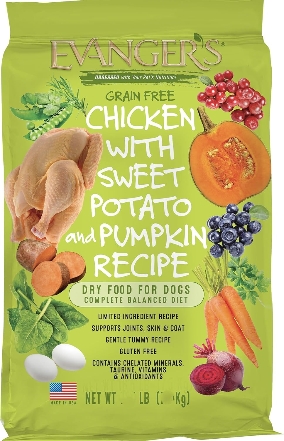 Grain-Free Chicken with Sweet Potato & Pumpkin Dry Dog Food,